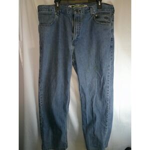 Harley-Davidson Denim Jeans Straight Leg Light Wash Cotton Blend 40x30‎